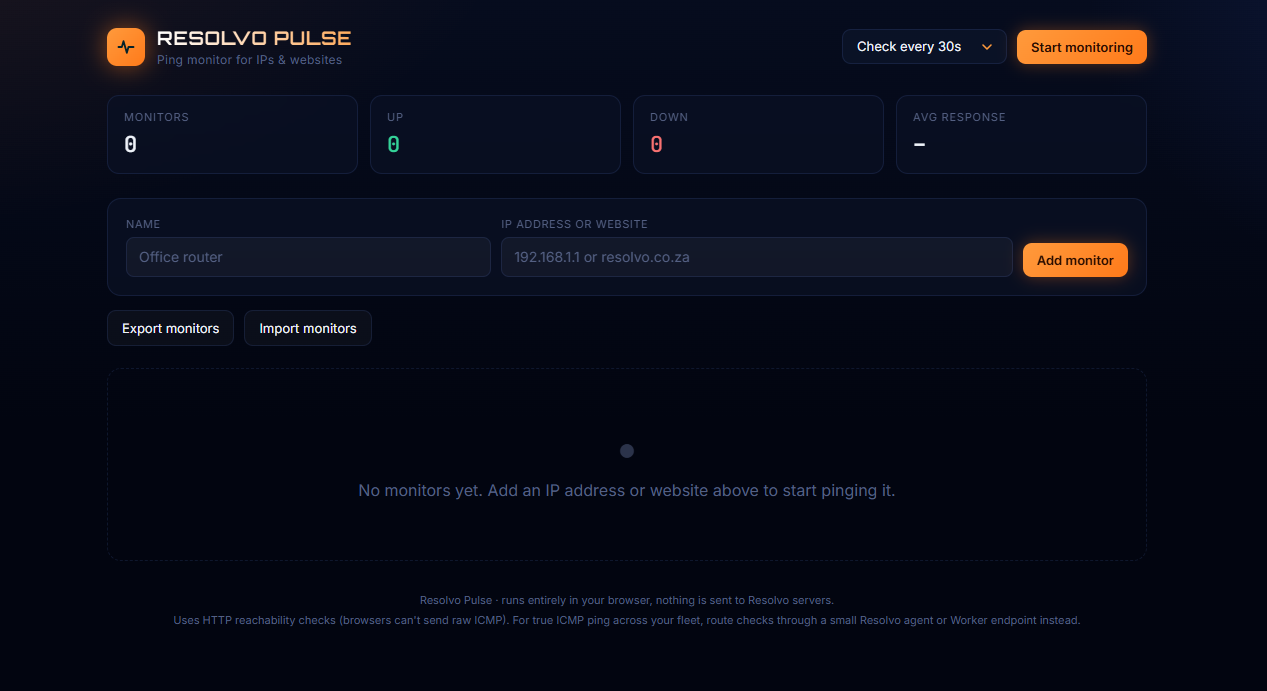 Resolvo Pulse preview